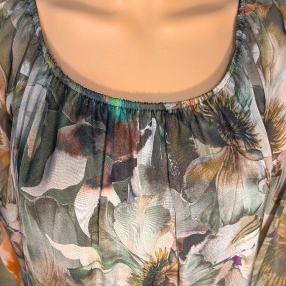 Tempo Paris Silk Blouse Moody Jewel Colors - Picture 13 of 15
